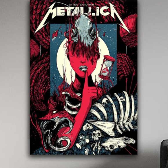 Metallica The Black Album Enter Sandman Metallica M72 Tour Poster - Picture 1 of 1